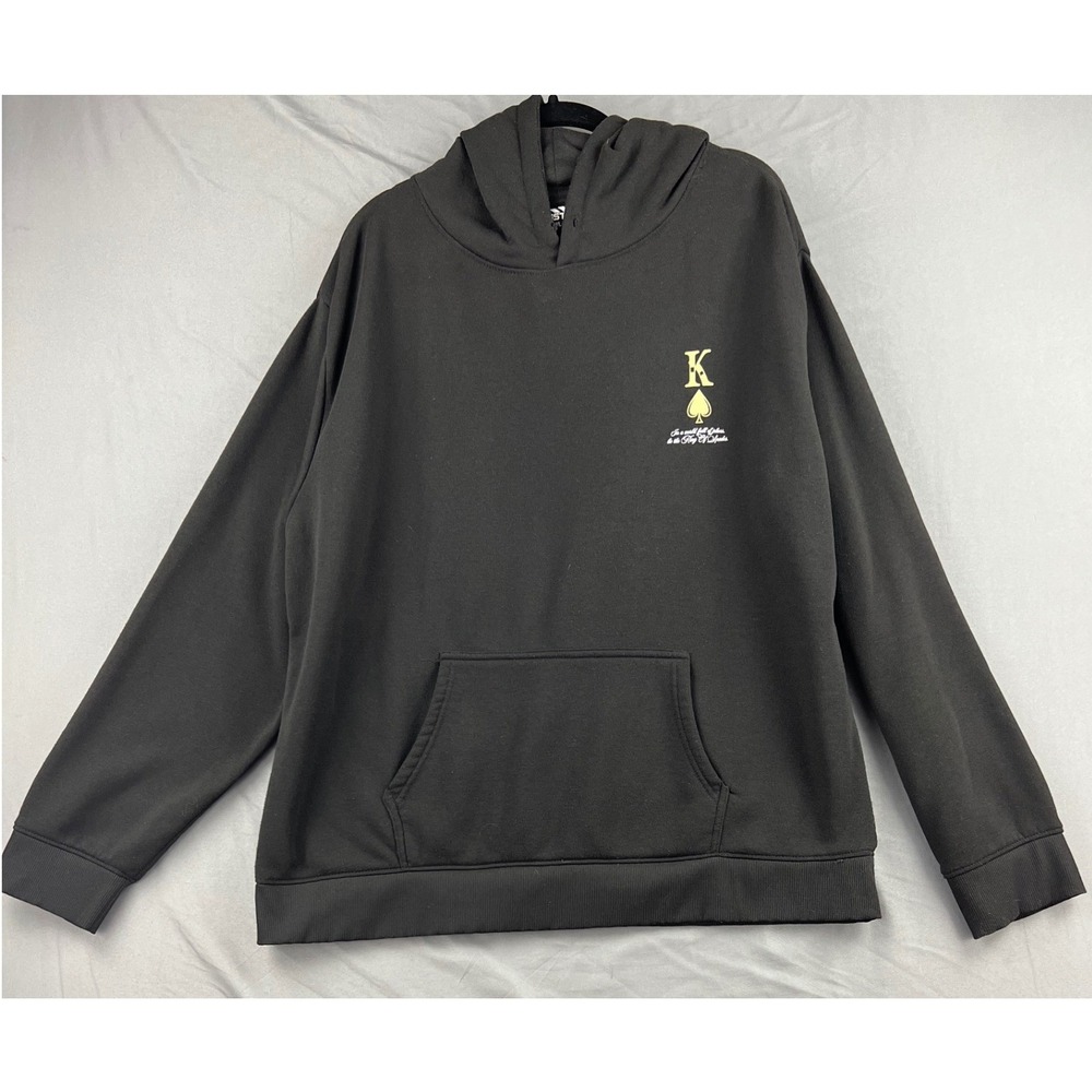 RGSTR Hoodie Mens 3XL King of Spades Skeleton Graphic Black Pullover Good